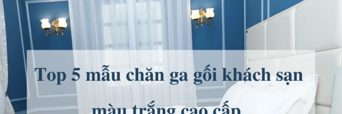 Top 5 mẫu Chăn ga gối khách sạn màu trắng cao cấp