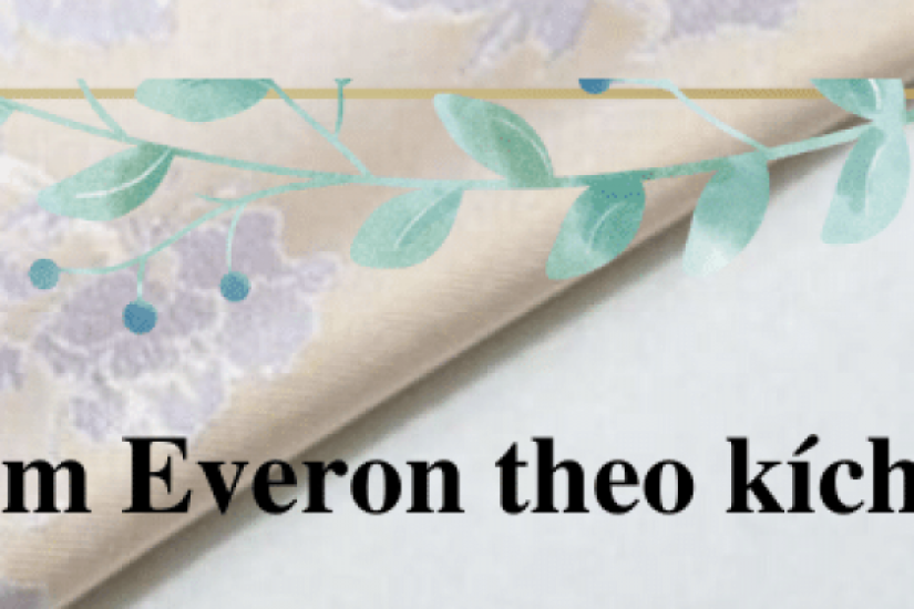 Đặt đệm Everon theo các kích thước phù hợp