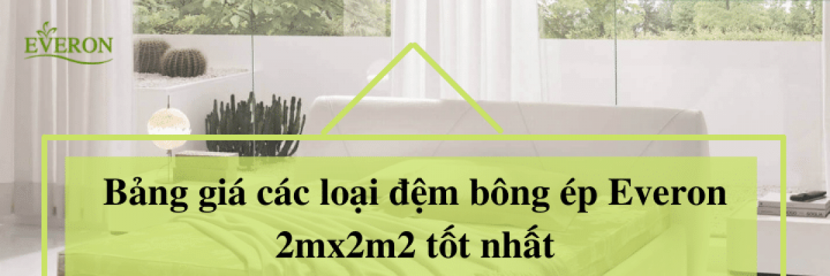 Bảng giá các loại đệm bông ép Everon 2mx2m2 tốt nhất