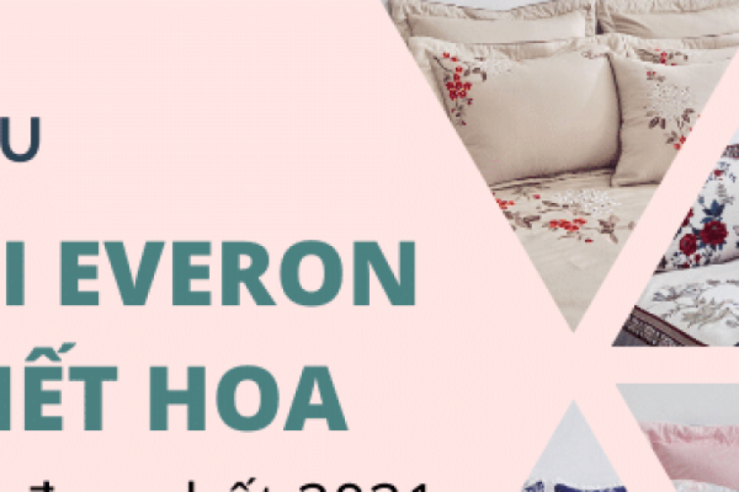 Top 8 mẫu vỏ gối Everon họa tiết hoa đẹp nhất 2022