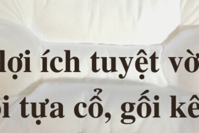 Các lợi ích tuyệt vời của gối tựa cổ, gối kê cổ