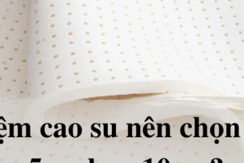 Mua nệm, đệm cao su nên chọn độ dày 5cm hay 10cm?