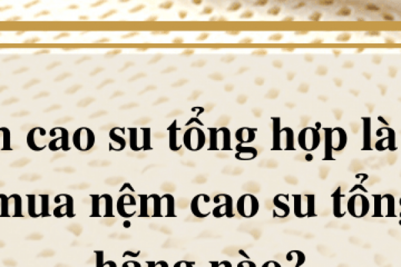 Nệm cao su tổng hợp là gì? Mua nệm cao su tổng hợp hãng nào?