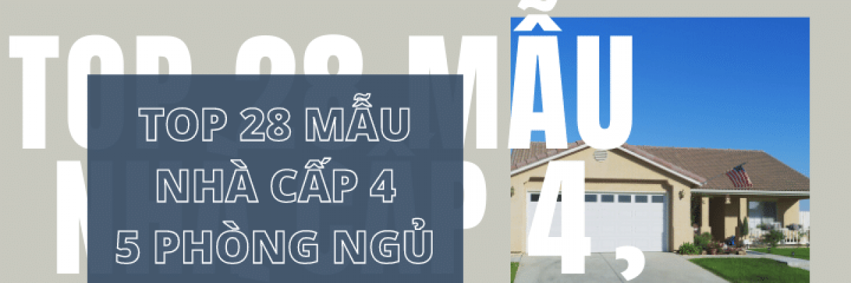 Top 29 mẫu nhà cấp 4, 5 phòng ngủ đẹp nhất 2022