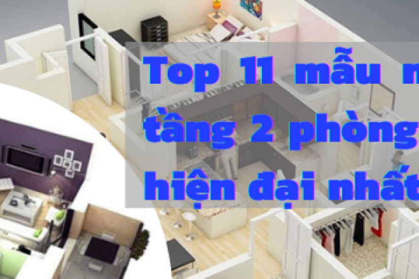 Top 11 mẫu nhà ống 1 tầng 2 phòng ngủ đẹp, hiện đại nhất 2022