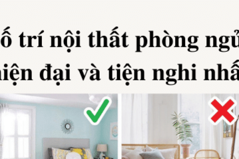 Cách bố trí nội thất phòng ngủ 14m2 hiện đại và tiện nghi nhất