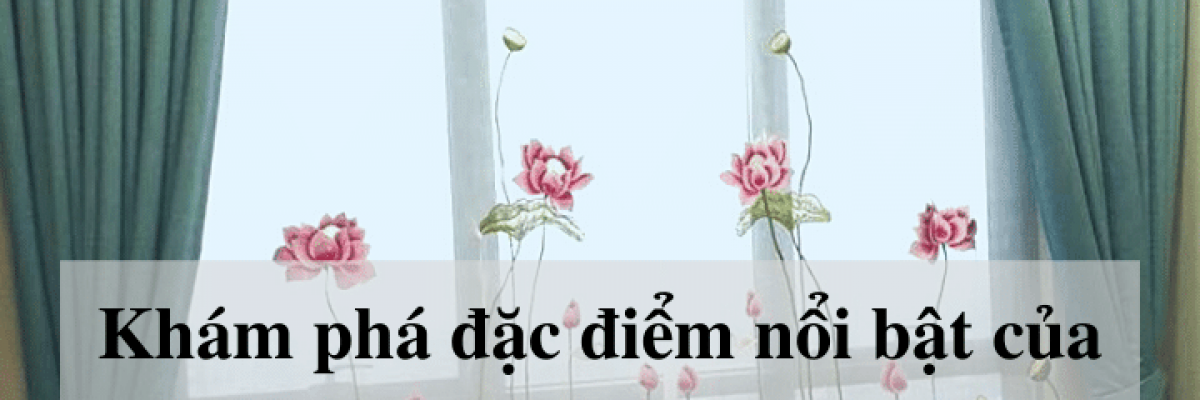 Khám phá đặc điểm của rèm voan thêu hoa sen đẹp