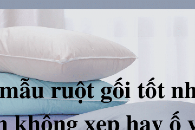 Top 10 mẫu ruột gối tốt nhất hiện nay, nằm không bị xẹp hay ố vàng