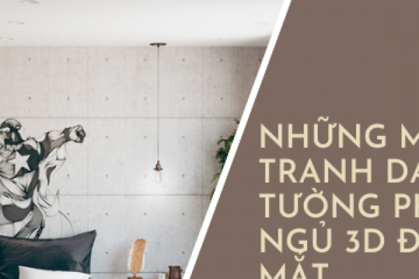 Tổng hợp 20+ mẫu tranh dán tường phòng ngủ 3D đẹp, bắt mắt