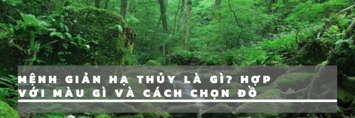 Mệnh Giản Hạ Thủy là gì? Hợp với màu gì và cách chọn đồ