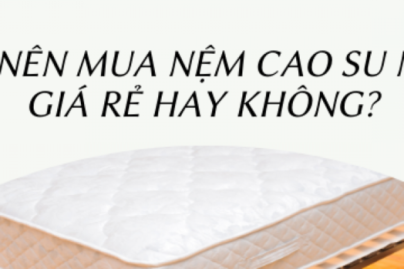 Có nên mua nệm cao su non giá rẻ hay không?